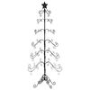 vidaXL Kerstdecoratie kerstboom 180 cm metaal zwart