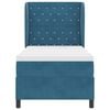 vidaXL Boxspringbed met matras Donkerblauw 190 x 90 cm Polyester