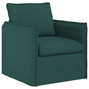 vidaXL Bank Donkergroen 75 x 82 x 85 cm Stof