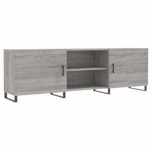 vidaXL Tv-meubel 150x30x50 cm bewerkt hout grijs sonoma eikenkleurig