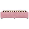 vidaXL Bedframe fluweel roze 80x200 cm