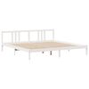 vidaXL Bedframe met hoofdeinde zonder matras 200x200 cm wit