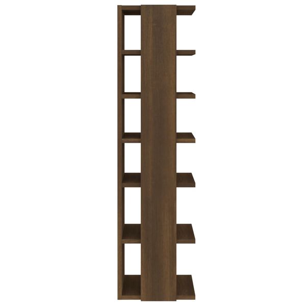 vidaXL Schoenenrek 27,5x27x102 cm bewerkt hout bruin eikenkleur