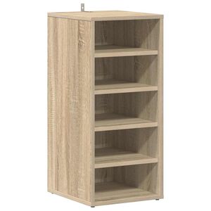 vidaXL Schoenenkast 31,5x35x70 cm bewerkt hout sonoma eikenkleurig