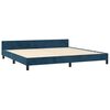 vidaXL Bedframe zonder matras 200x200 cm fluweel donkerblauw