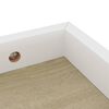 vidaXL Wandschappen 2 st Loggia 60x15x4 cm MDF eikenkleurig en wit