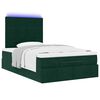 vidaXL Ottoman bed met matrassen en LED's 120x190cm fluweel