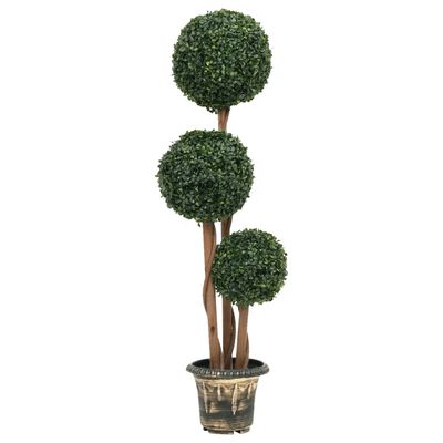 vidaXL Kunstplant met pot buxus bolvorming 119 cm groen
