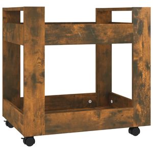 vidaXL Bureaukastje 60x45x60 cm bewerkt hout gerookt eikenkleurig