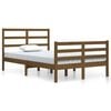 vidaXL Bedframe massief grenenhout honingbruin 120x200 cm