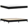 vidaXL Boxspringbed met matras Zwart 200 x 200 cm Stof