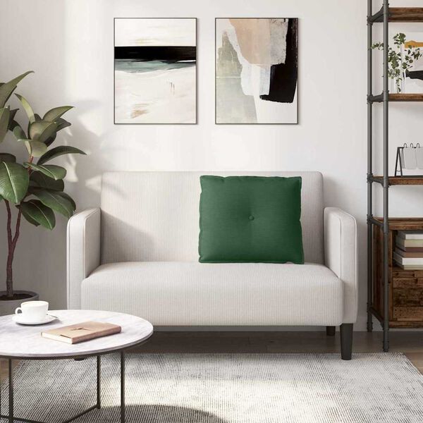 vidaXL Rugkussen Jungle Groen 60 x 50 cm Cordstof