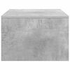 vidaXL Wandbureau met opslag Beton Grijs 80 x 45 x 30 cm Bewerkt hout