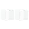 vidaXL Nachtkastjes 2 st 40x39x40 cm hoogglans wit