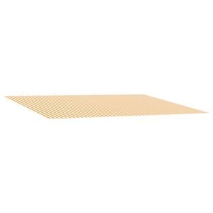 vidaXL Vervangingsdoek voor zonnescherm Geel en Wit 450 &times; 300 cm
