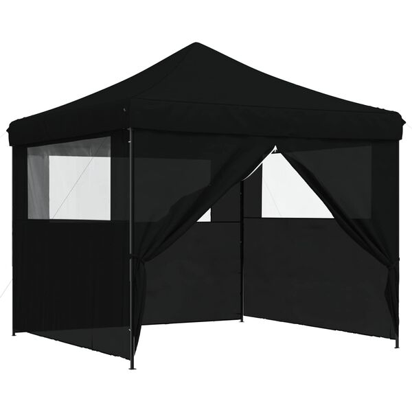 vidaXL Partytent Zwart 292 x 292 x 315 cm Oxford Stof