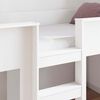 vidaXL Bunk Bed voor Kinderen met matras Wit 100 x 200 cm Bewerkt hout