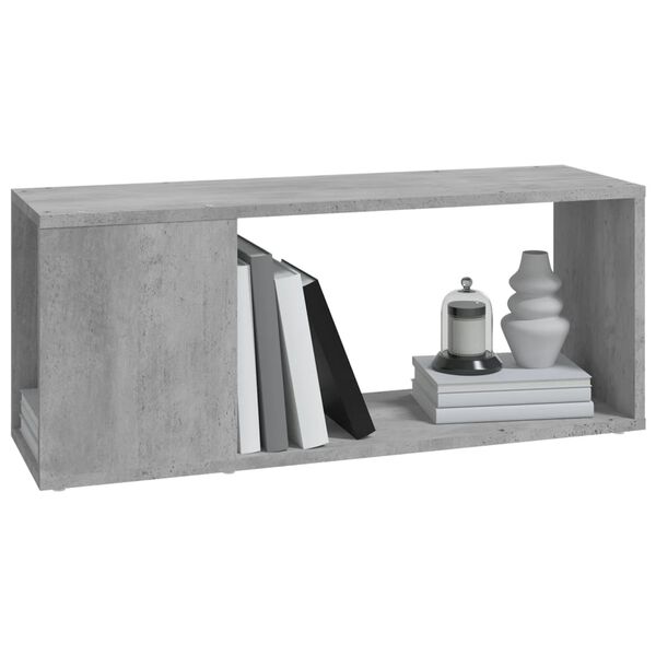 vidaXL Tv-meubel 80x24x32 cm bewerkt hout betongrijs