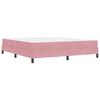 vidaXL Boxspringbed met matras Roze 180 x 210 cm Stof