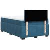 vidaXL Boxspring met matras fluweel blauw 120x200 cm