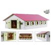 Kids Globe Paardenstal met 9 boxen 1:32 roze 610188