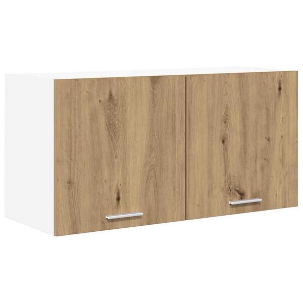 vidaXL Hangkast met opslag Artisan Eiken 80 x 31 x 40 cm Bewerkt hout