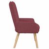vidaXL Fauteuil Wijnrood 63 x 67 x 94 cm Stof en multiplex