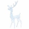 vidaXL Kerstversiering rendier 140 LED's koudwit 128 cm acryl