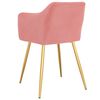 vidaXL Eetkamerstoelen 6 st fluweel roze