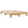 vidaXL Bedframe zonder matras 140x200 cm massief hout eiken