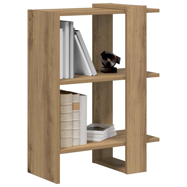 vidaXL Boekenkast Artisan Eiken 52 x 25 x 71,5 cm Bewerkt hout