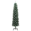 vidaXL Kunstkerstboom Groen 240 cm PVC en Staal en Kunststof