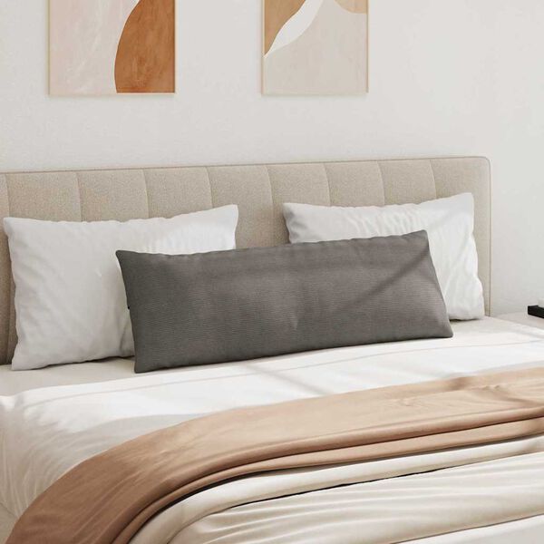 vidaXL Sofa Kussens 2 stuks Lichtgrijs 120 x 40 cm Cordstof