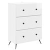 vidaXL Ladenkast 66 x 34,5 x 90 cm Bewerkt hout Hoogglans Wit