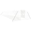 vidaXL Tuinkas met stalen frame 42 m&sup2; 14x3x2 m wit