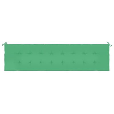 vidaXL Tuinbankkussen 200x50x3 cm oxford stof groen