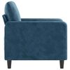 vidaXL Fauteuil 60 cm fluweel blauw