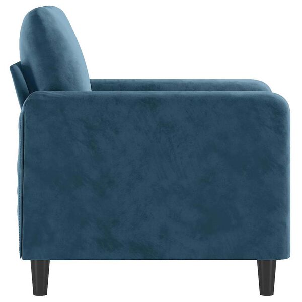 vidaXL Fauteuil 60 cm fluweel blauw