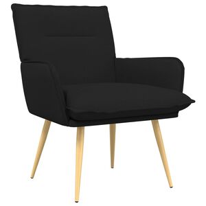 vidaXL Fauteuil Zwart Stof
