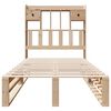 vidaXL Bed met boekenkast zonder matras massief grenenhout 75x190 cm