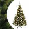 vidaXL Kunstkerstboom met kerstbal 180 cm 300 LED's Warmwit
