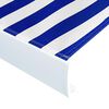 vidaXL Luifeldoek 350x250 cm canvas blauw en wit