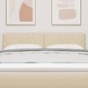vidaXL Hoofdbord Cr&egrave;me 160 cm Stof