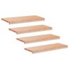 vidaXL Trapmatten 4 st Naturel 80 x 25 x 2 cm Massief beukenhout