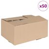 vidaXL Vouwdoos met opslag 50 pcs Naturel 30 x 21,5 x 14 cm Karton