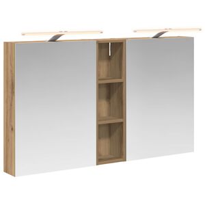 vidaXL Badkamerkastenset 3 pcs 120 x 14,5 x 70 cm Bewerkt hout