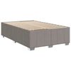 vidaXL Boxspring met matras stof taupe 120x190 cm