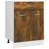 vidaXL Onderkast met lade Lyon 60x46x81,5cm bewerkt hout gerookt eiken
