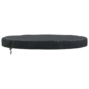 vidaXL Buiten Tafel Hoes 102 x 102 x 10 cm 420D Oxford Stof Rond Zwart