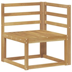 vidaXL Buiten Hoek Sofa Massief Acaciahout Wit 63 x 63 x 73 cm